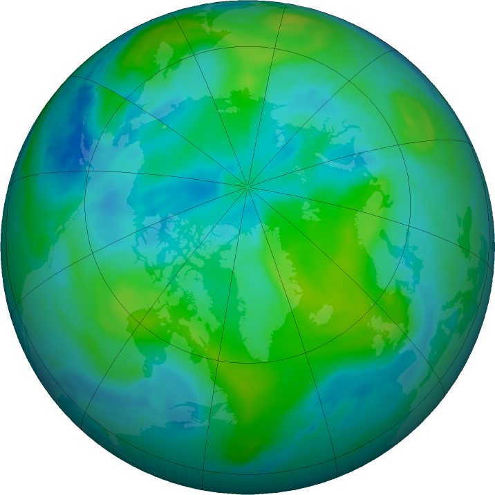 Arctic ozone map for 21 September 2018
